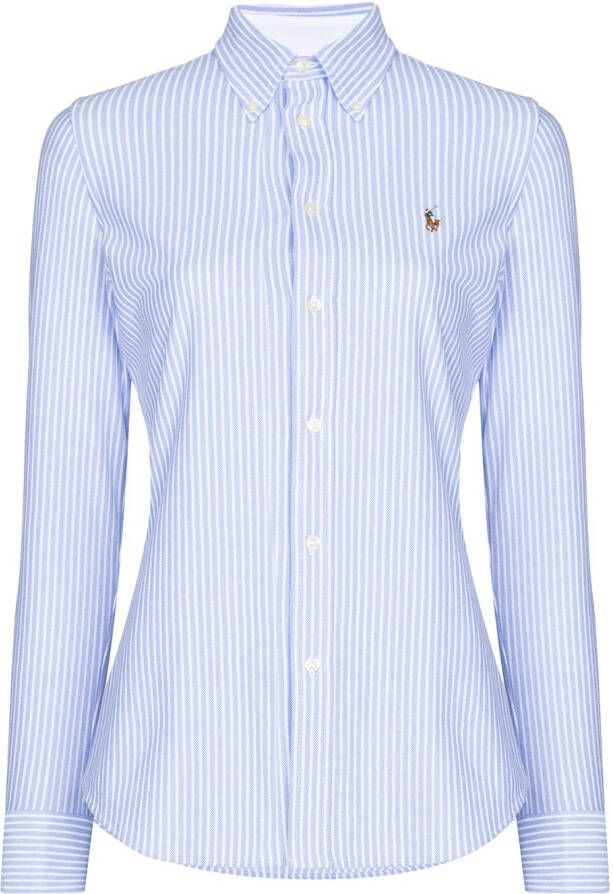 Polo Ralph Lauren Shirt met geborduurd logo Blauw
