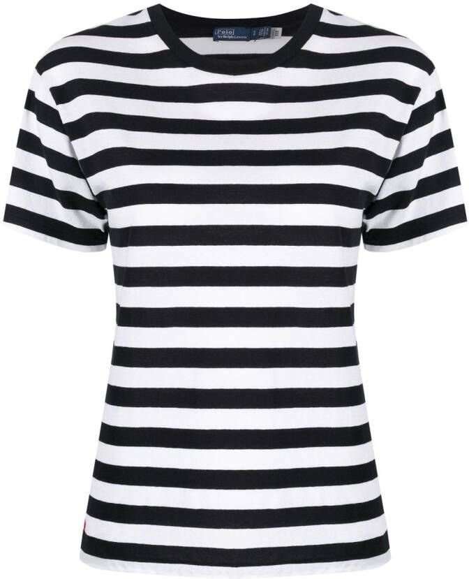 Polo Ralph Lauren Gestreept T-shirt Zwart