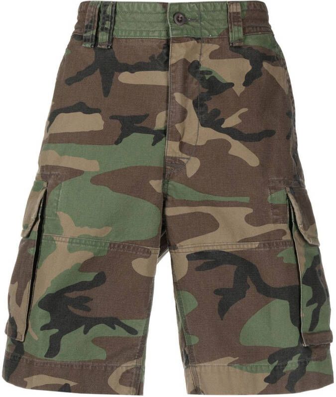 Polo Ralph Lauren Shorts met camouflageprint Groen
