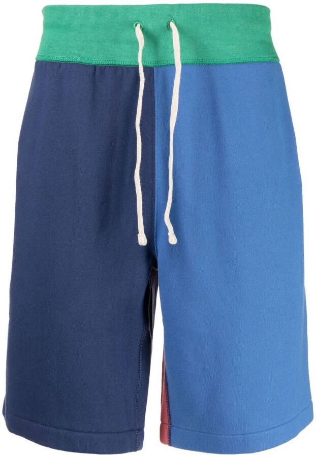 Polo Ralph Lauren Shorts met colourblocking Blauw