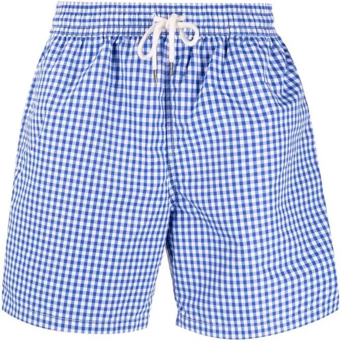 Polo Ralph Lauren Shorts met gingham ruiten Blauw