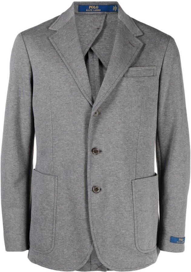 Polo Ralph Lauren Blazer met enkele rij knopen Grijs