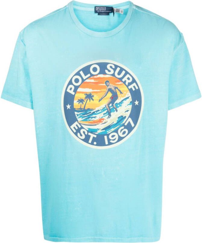 Polo Ralph Lauren T-shirt met tekst Blauw