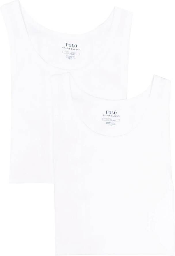 Polo Ralph Lauren Spencers met geborduurd logo (set van twee) Wit