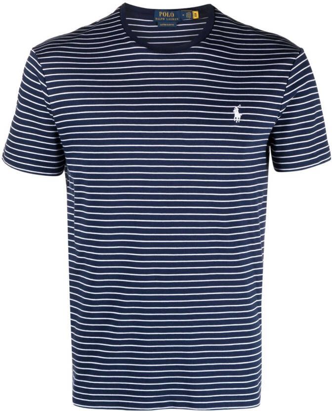 Polo Ralph Lauren Gestreept T-shirt Blauw