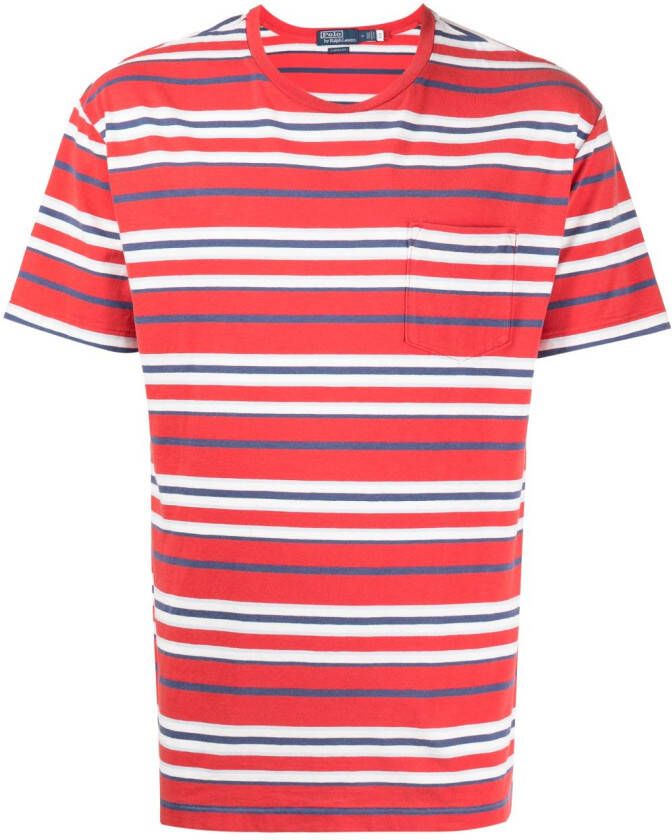 Polo Ralph Lauren Gestreept T-shirt Rood