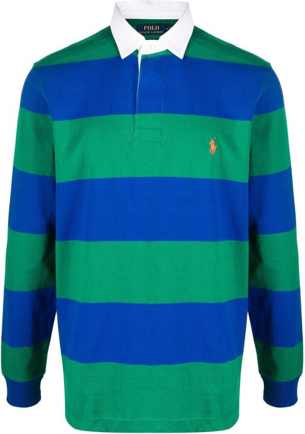 Polo Ralph Lauren Rugbyshirt met geborduurd logo Blauw