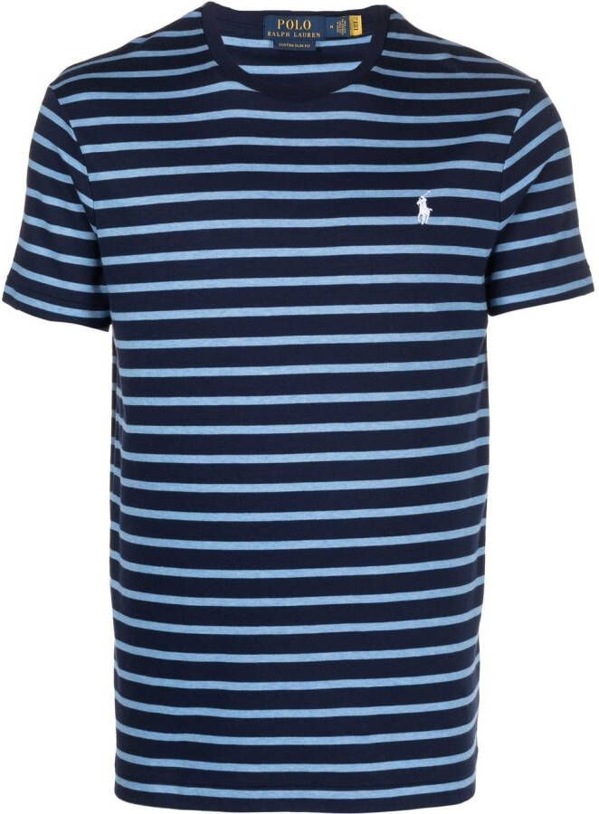 Polo Ralph Lauren Gestreept T-shirt Blauw