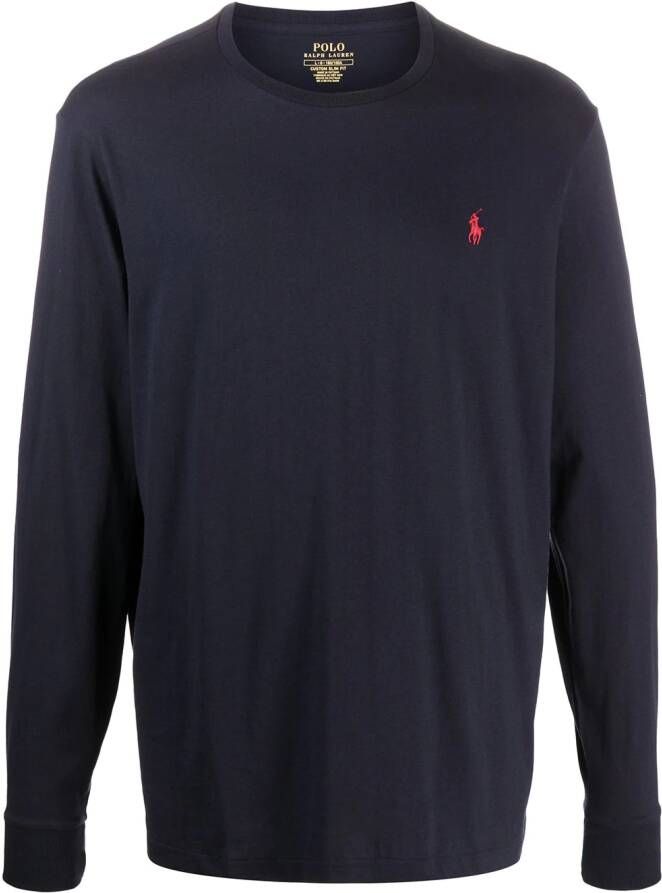 Polo Ralph Lauren Sweater met geborduurd logo Blauw