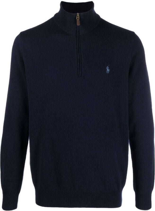 Polo Ralph Lauren Sweater met geborduurd logo Blauw