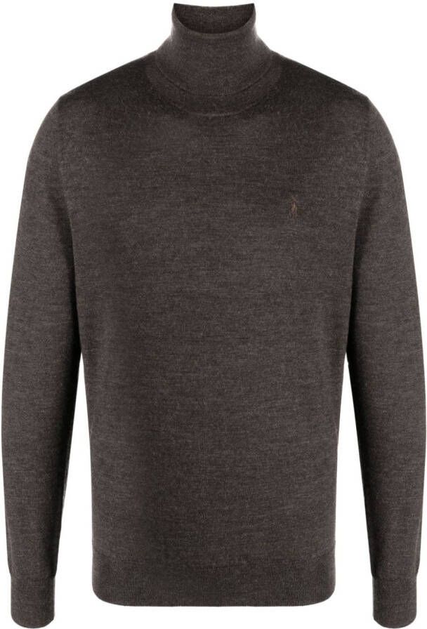 Polo Ralph Lauren Sweater met geborduurd logo Bruin