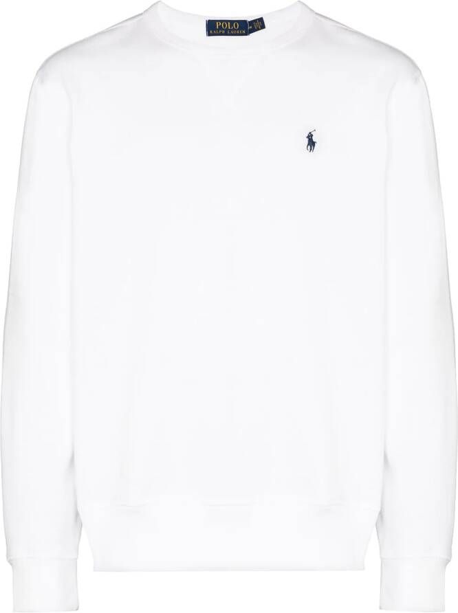Polo Ralph Lauren Sweater met geborduurd logo Wit