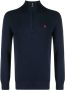 Polo Ralph Lauren Sweater met halve rits Blauw - Thumbnail 1