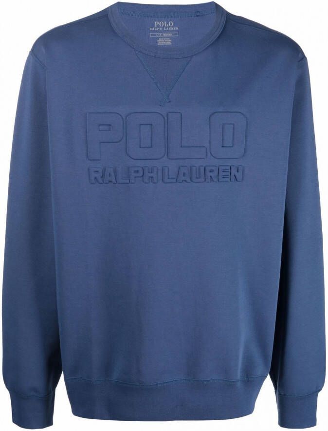 Polo Ralph Lauren Sweater met logo-reliëf Blauw