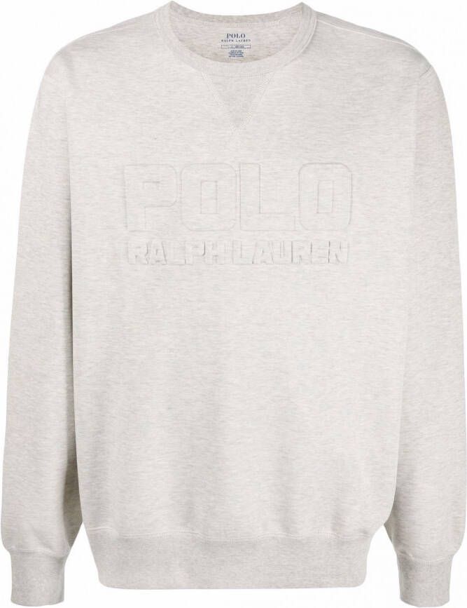 Polo Ralph Lauren Sweater met logo-reliëf Grijs