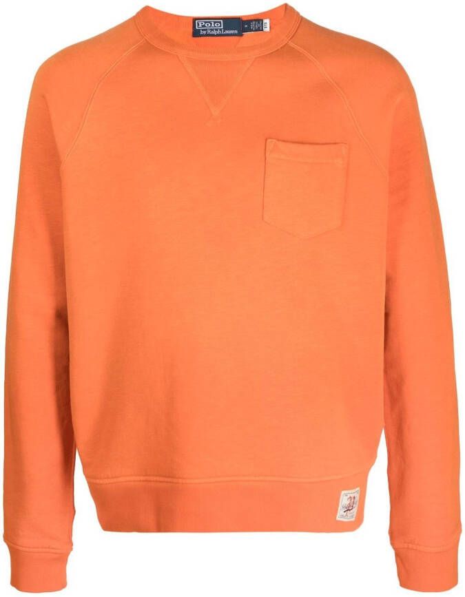 Polo Ralph Lauren Sweater met opgestikte zak Oranje