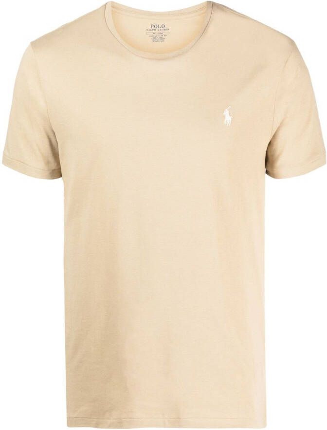 Polo Ralph Lauren T-shirt met borduurwerk Beige