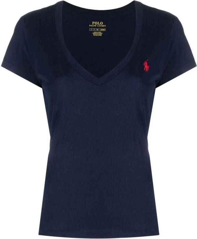 Polo Ralph Lauren T-shirt met borduurwerk Blauw