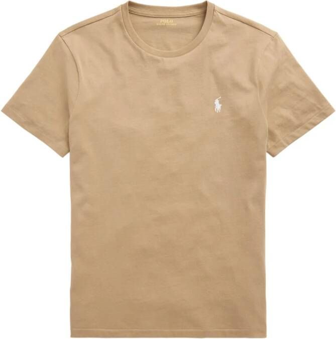 Polo Ralph Lauren T-shirt met borduurwerk Bruin