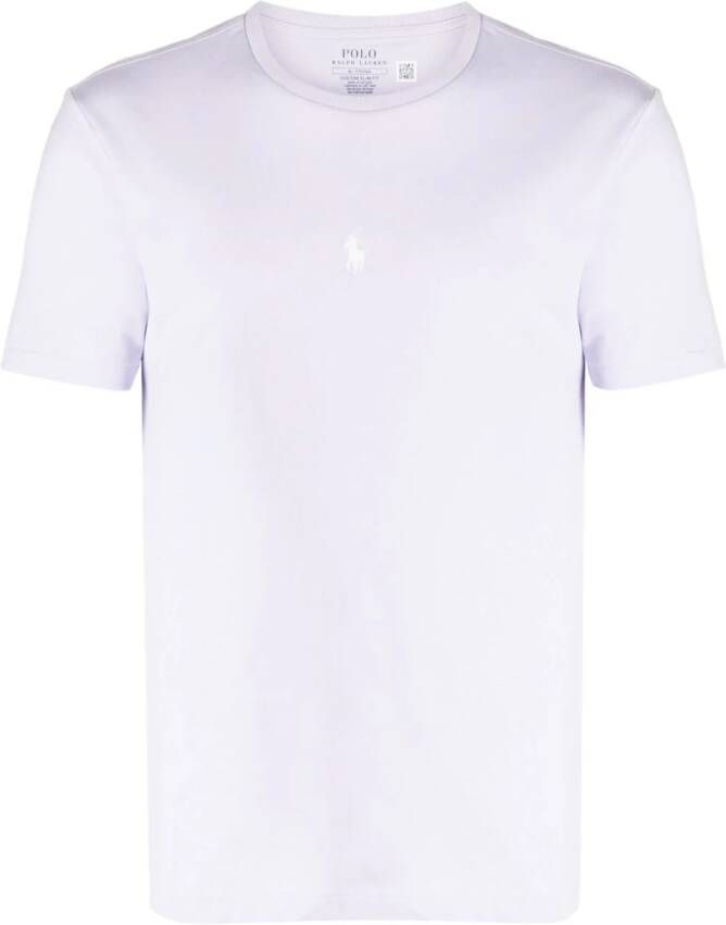 Polo Ralph Lauren T-shirt met borduurwerk Paars