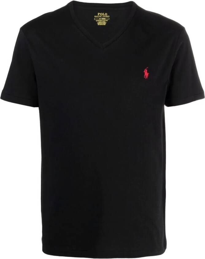 Polo Ralph Lauren T-shirt met borduurwerk Zwart