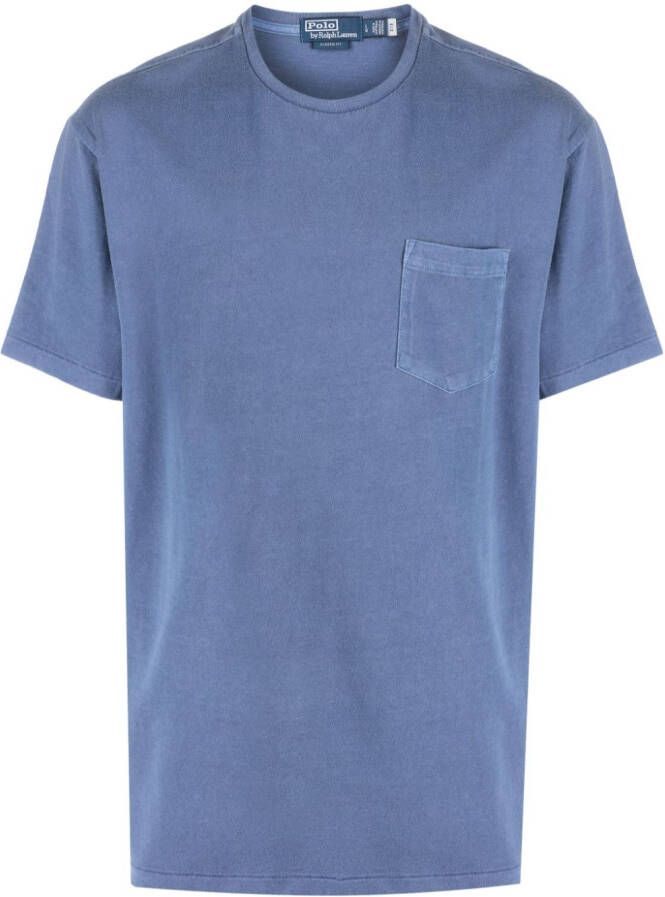 Polo Ralph Lauren T-shirt met borstzak Blauw