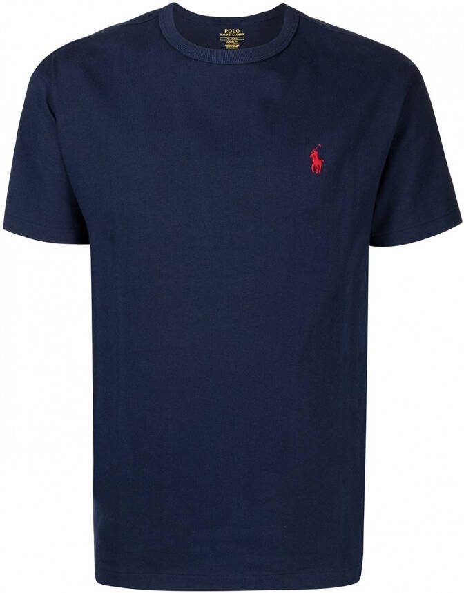 Polo Ralph Lauren T-shirt met geborduurd logo Blauw