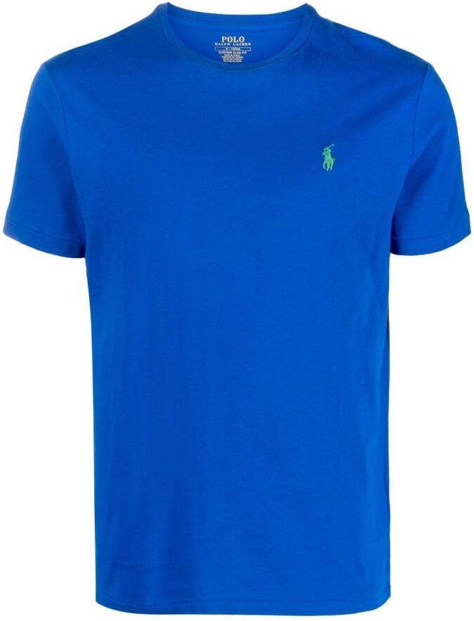 Polo Ralph Lauren T-shirt met geborduurd logo Blauw