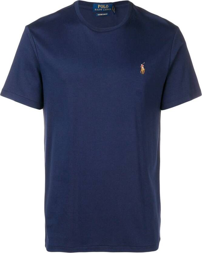 Polo Ralph Lauren T shirt met geborduurd logo heren katoen XXL Blauw