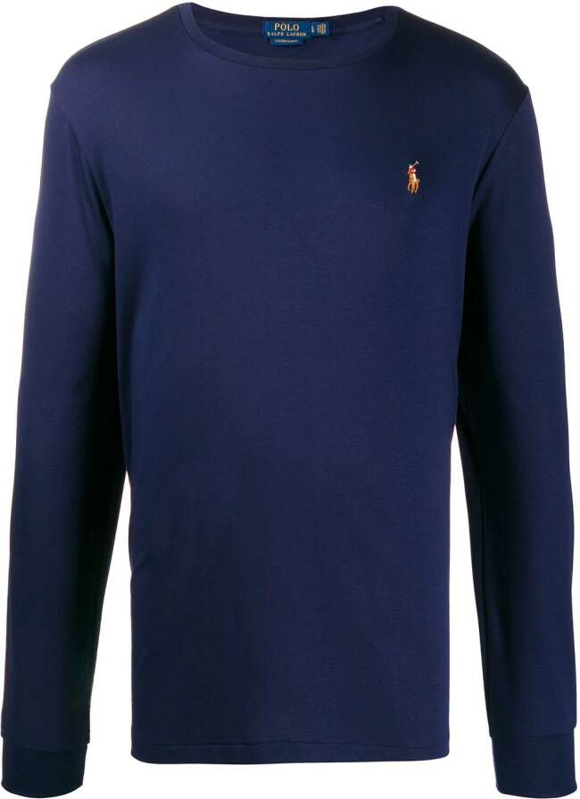 Polo Ralph Lauren T-shirt met borduurwerk Blauw