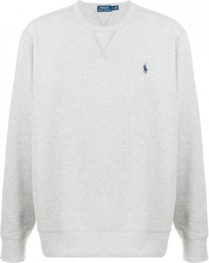 Polo Ralph Lauren T shirt met geborduurd logo heren katoen Polyester XXL Grijs