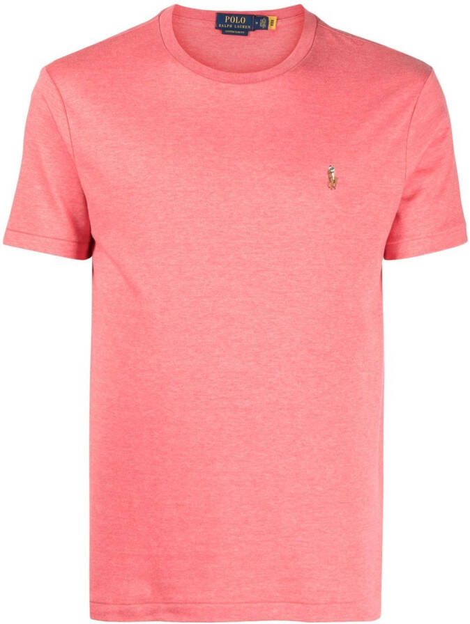 Polo Ralph Lauren T-shirt met geborduurd logo Roze
