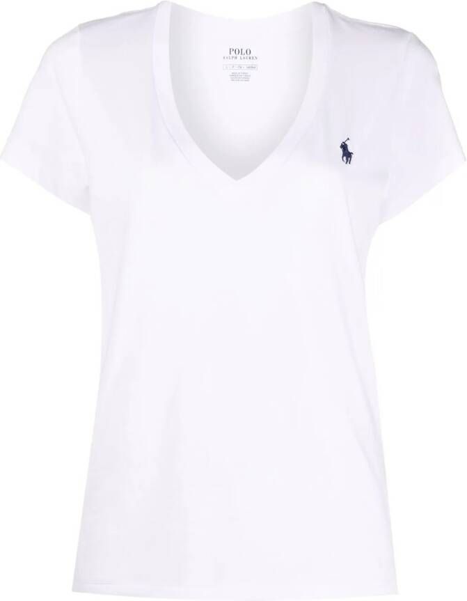 Polo Ralph Lauren T-shirt met geborduurd logo Wit