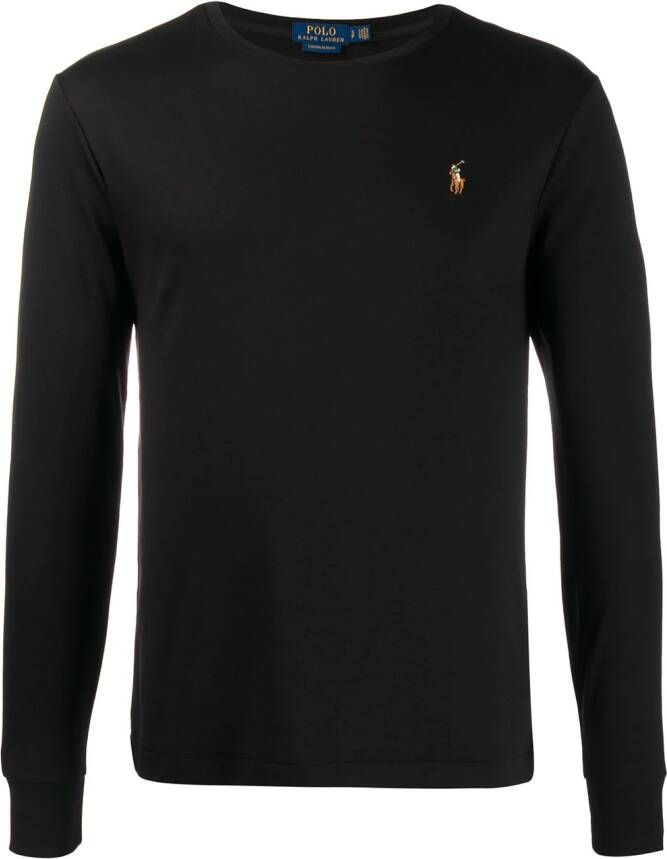 Polo Ralph Lauren T-shirt met geborduurd logo Zwart