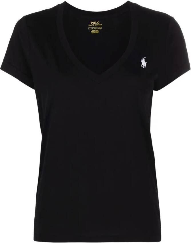 Polo Ralph Lauren T-shirt met geborduurd logo Zwart