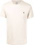 Polo Ralph Lauren T-shirt met geborduurde pony Beige - Thumbnail 1