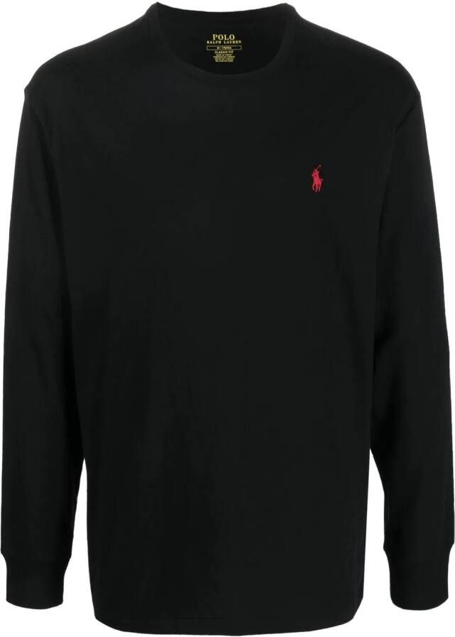 Polo Ralph Lauren T-shirt met lange mouwen Zwart
