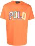 Polo Ralph Lauren T-shirt met logo-applicatie Oranje - Thumbnail 1