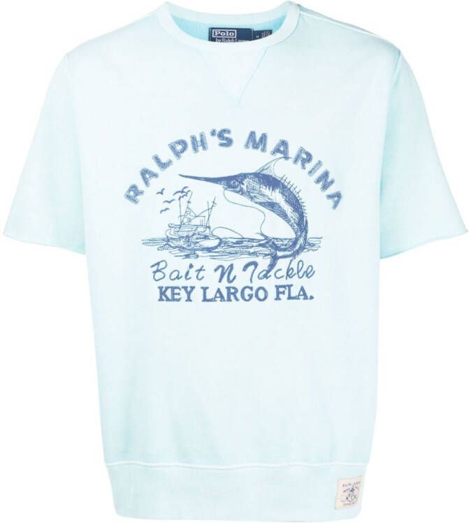 Polo Ralph Lauren T-shirt met print Blauw