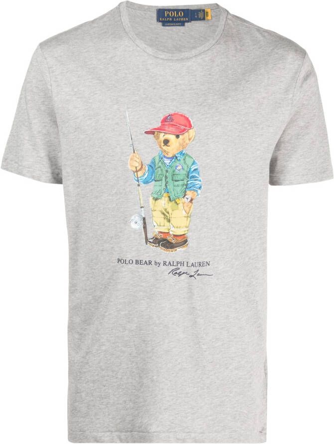 Polo Ralph Lauren T-shirt met print Grijs
