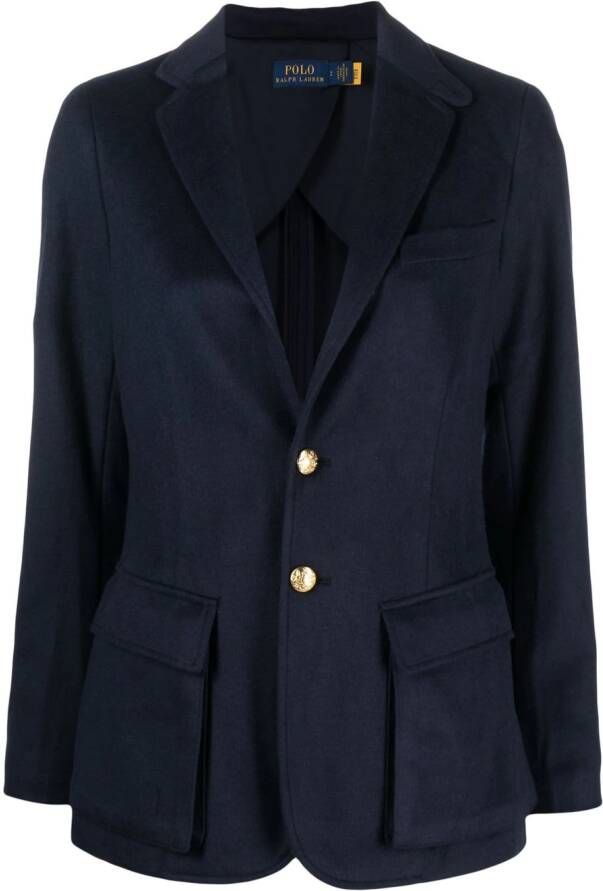 Polo Ralph Lauren Colbert met enkele rij knopen Blauw