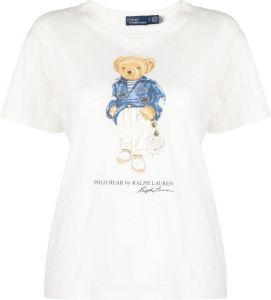 Polo Ralph Lauren teddy-print T-shirt Wit