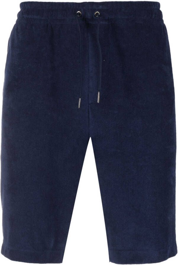 Polo Ralph Lauren Terry shorts met trekkoordtaille Blauw