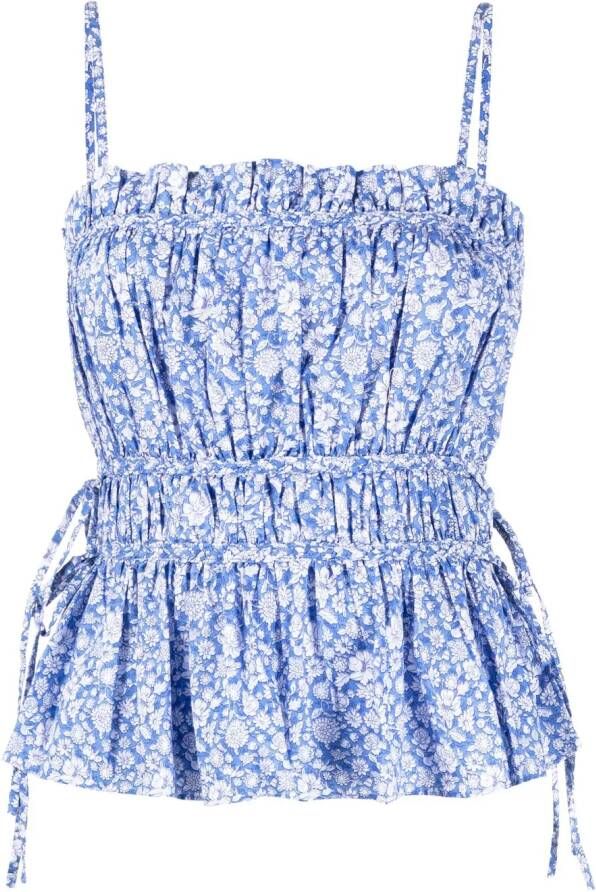 Polo Ralph Lauren Top met bloemenprint Blauw