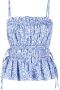 Polo Ralph Lauren Top met bloemenprint Blauw - Thumbnail 1