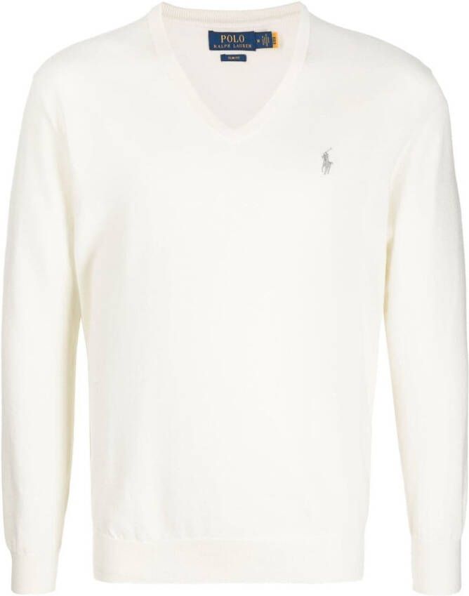 Polo Ralph Lauren Trui met geborduurd logo Beige