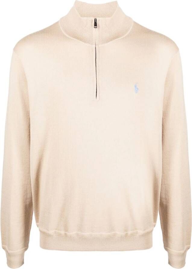 Polo Ralph Lauren Trui met geborduurd logo Beige