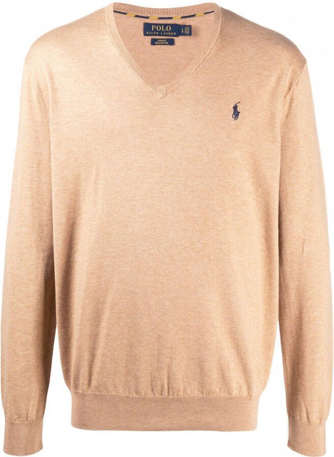 Polo Ralph Lauren Trui met logopatch Bruin