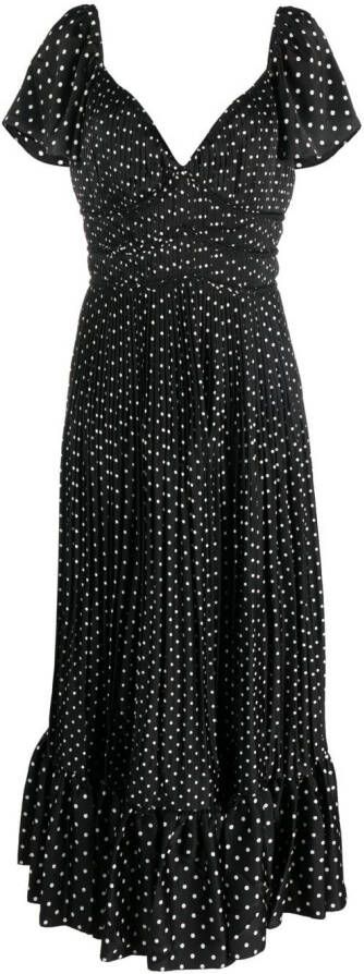 Polo Ralph Lauren Maxi-jurk met V-hals Zwart