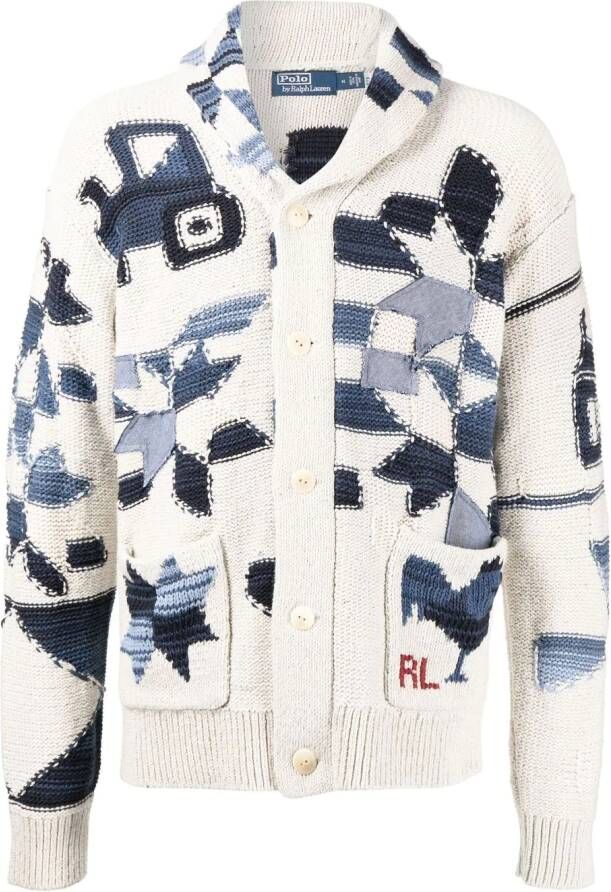 Polo Ralph Lauren Vest met patchwork Grijs